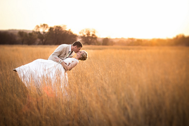 Blush and Green Rustic Outdoor Farm Wedding