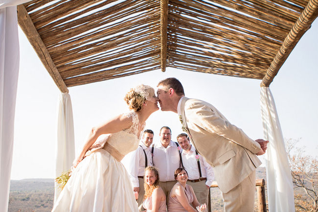 Blush and Green Rustic Outdoor Farm Wedding