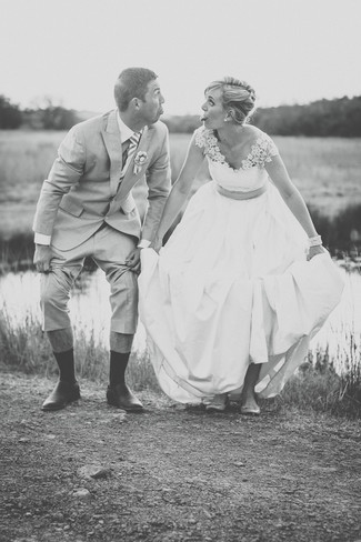 Blush and Green Rustic Outdoor Farm Wedding