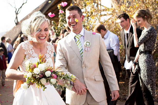 Blush and Green Rustic Outdoor Farm Wedding