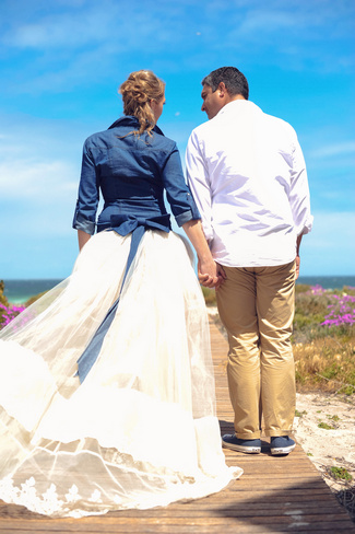 Navy & White West Coast Beach Wedding, Western Cape