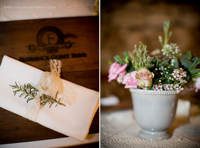 Baby's Breath & Succulents - South African Farm Wedding