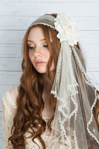 CERISE Crystal Juliet Cap Wedding Veil – Blair Nadeau Bridal Adornments