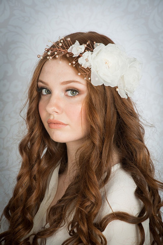 2014 Blair Nadeau Millinery Bridal Collection | Ginger Crystal Floral Crown