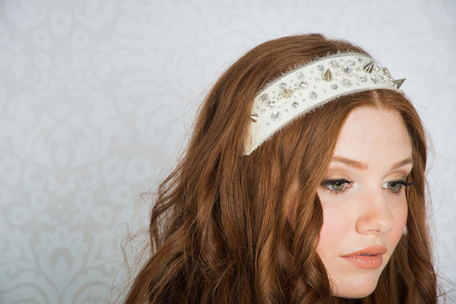 2014 Blair Nadeau Millinery Bridal Collection | Benatar Crystal Spike Headsash