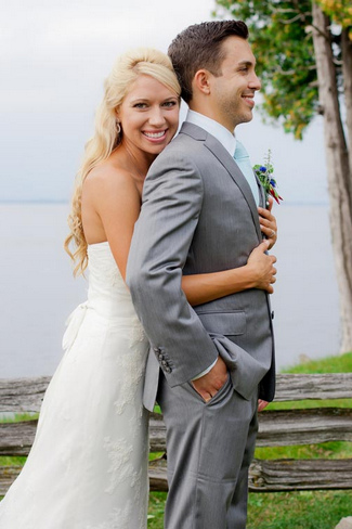 Colorful Rustic Vermont Outdoor Wedding