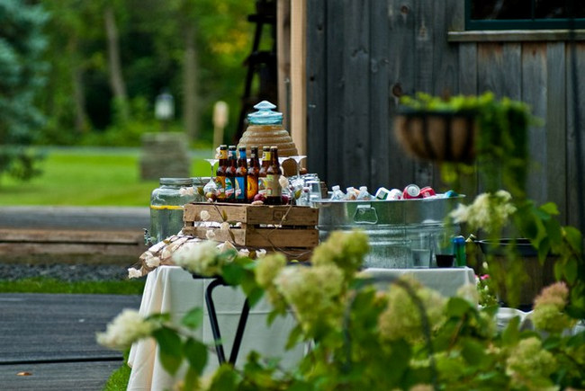 Colorful Rustic Vermont Outdoor Wedding