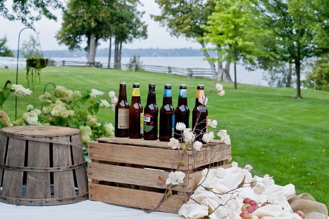 Colorful Rustic Vermont Outdoor Wedding