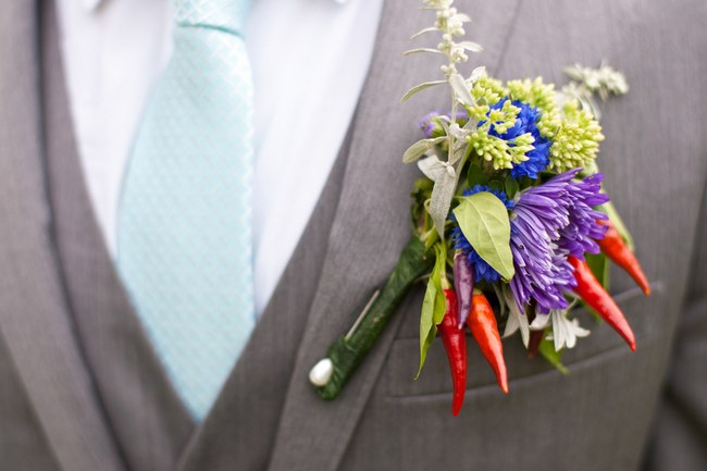 Colorful Rustic Vermont Outdoor Wedding