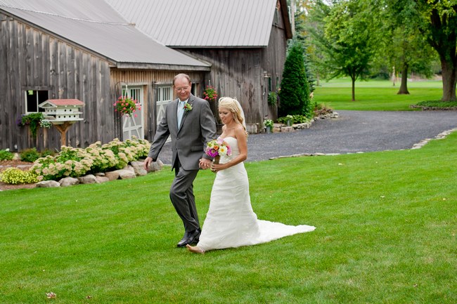 Colorful Rustic Vermont Outdoor Wedding