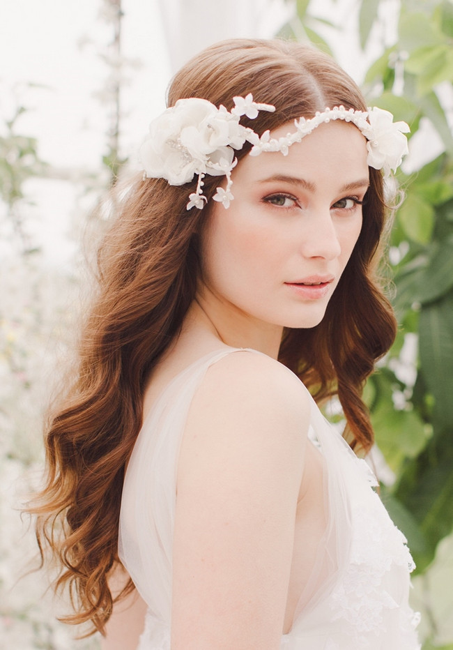 Jannie Baltzer 2014 Bridal Headpiece Collection | Faye