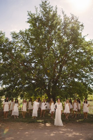 Relaxed Bohemian Forest Wedding, New Mexico