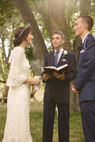 Relaxed Bohemian Forest Wedding, New Mexico