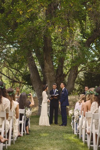 Relaxed Bohemian Forest Wedding, New Mexico