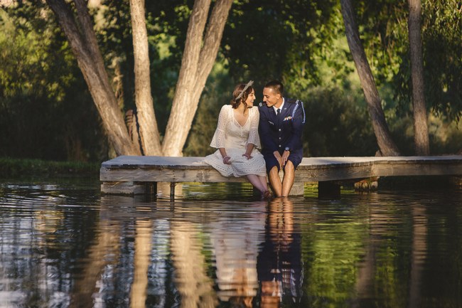 Relaxed Bohemian Forest Wedding, New Mexico