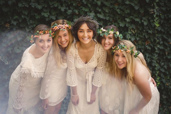 Relaxed Bohemian Forest Wedding, New Mexico