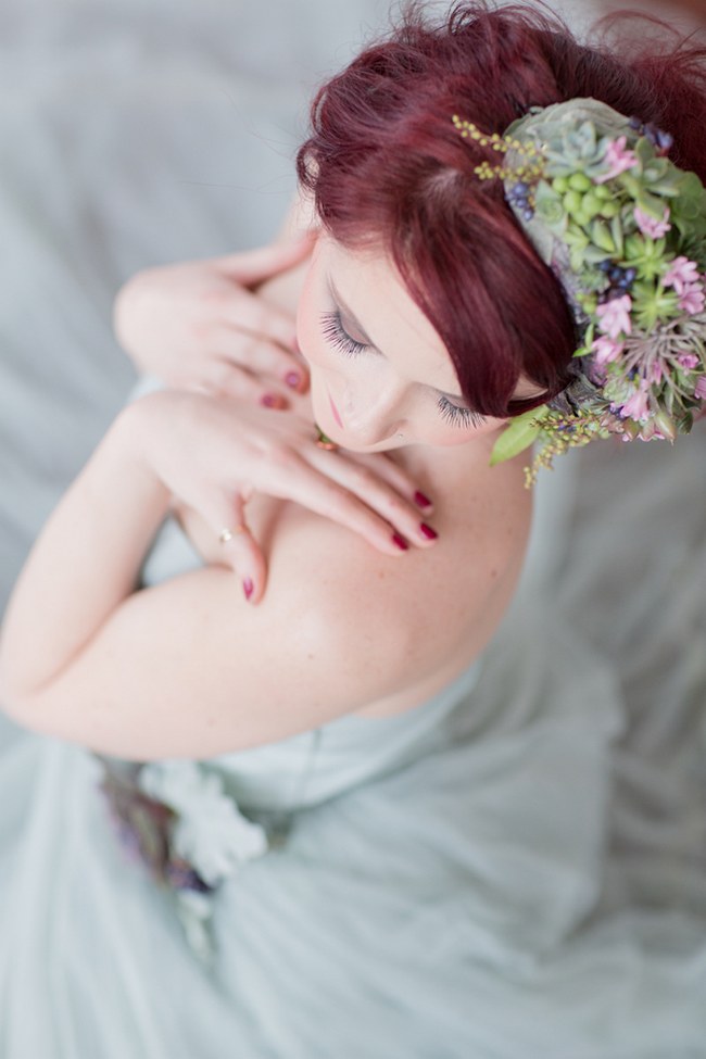 _Bohemian Bridesmaid Inspiration Powder Blue Flower Crown 031