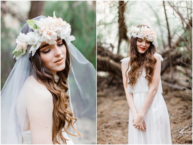 wedding headpieces with flowers