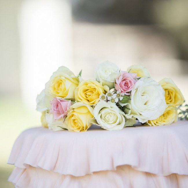 Peach Cream Rustic Country Ruffles & Lace Wedding 31