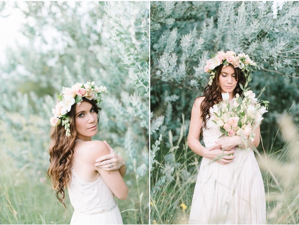 Bridal Crown and Floral Wreath