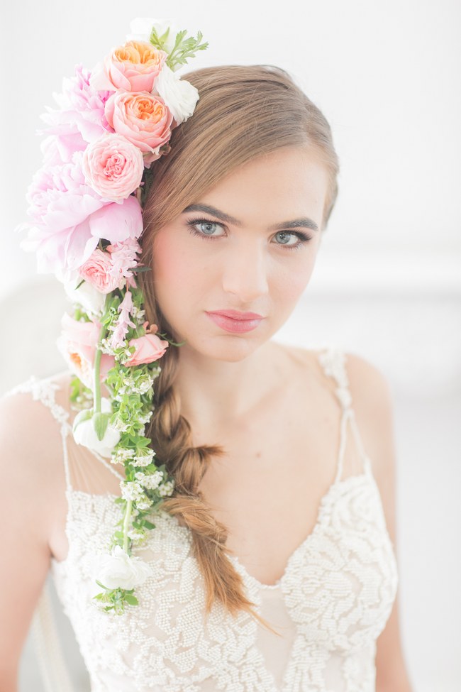 Cascading Floral Headpiece Flower Crown