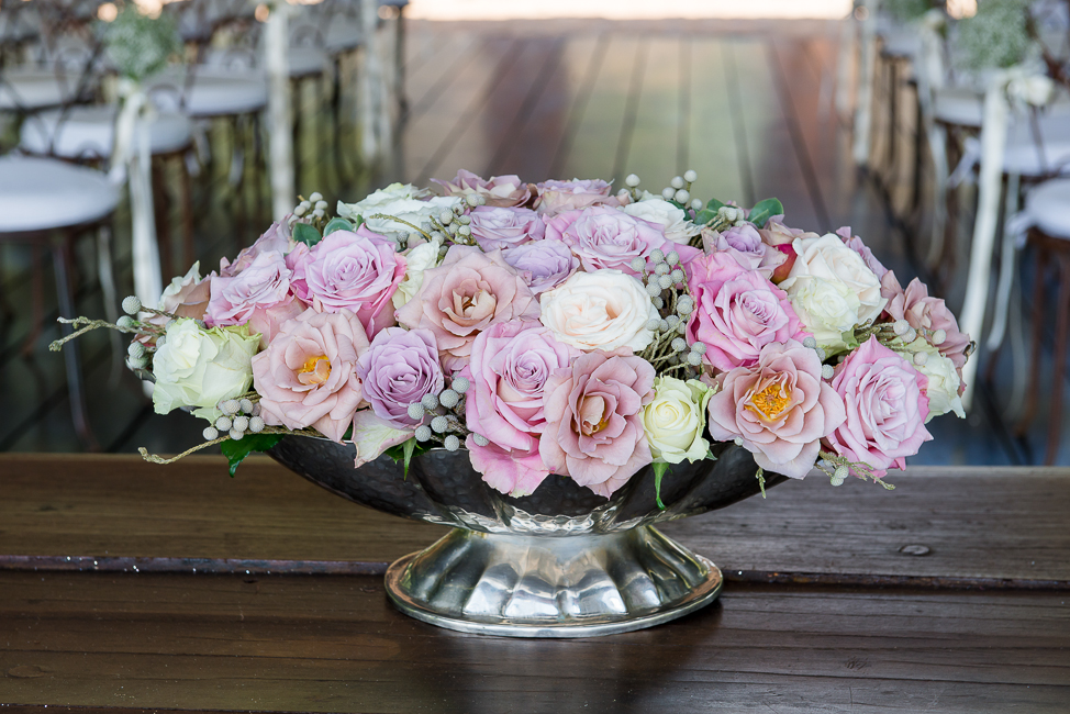Gorgeous Floral Display  | Dusty Pink & Violet Wedding at the Red Ivory Lodge by Lightburst Photography - As seen on ConfettiDaydreams.com