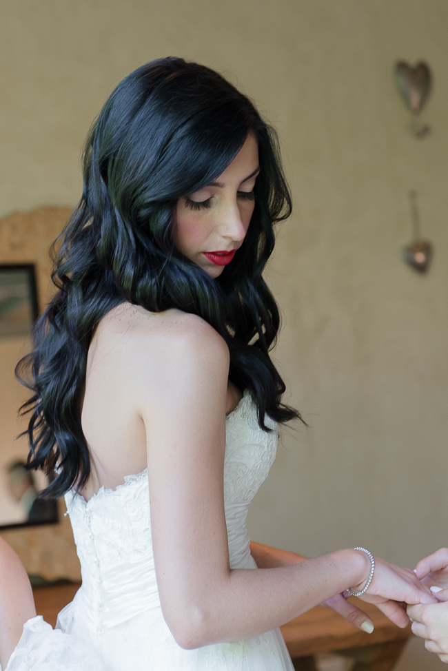 Long Wedding Hairstyle - Dusty Pink & Violet Wedding at the Red Ivory Lodge by Lightburst Photography - ConfettiDaydreams.com