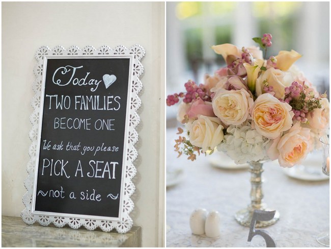 Gorgeous Floral Centerpiece  - Decor :: Peach and Blush Autumn Wedding at the Tupper Manor by Kristen Jane Photography | Seen first on ConfettiDaydreams.com