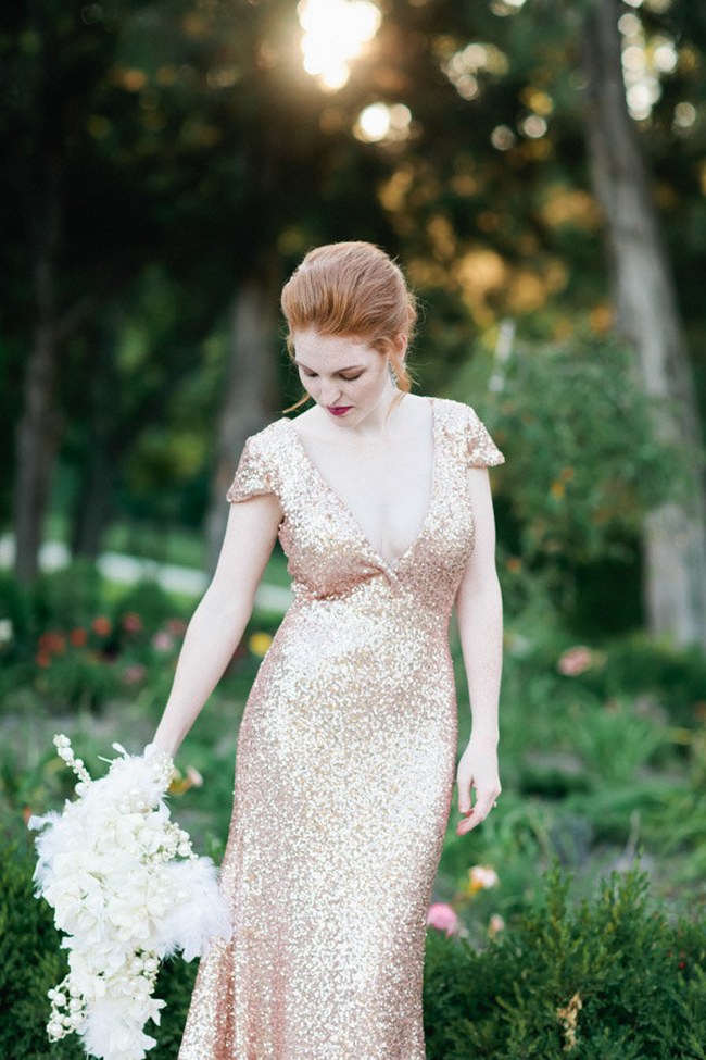 Sequin Glitter Wedding Dresses 14