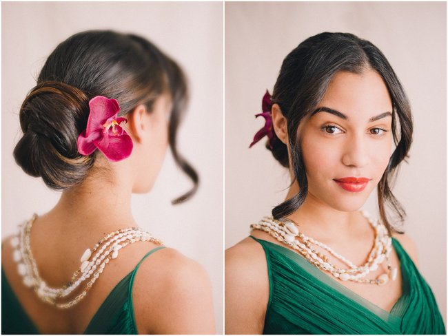 Tropical Beach Wedding Updo  Hairstyles