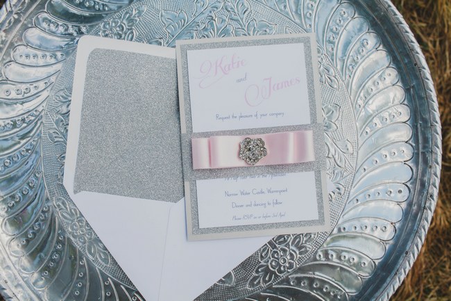 Invitations // Blush and Sparkle Fifties Inspired Countryside Wedding in the Countryside // Kirsty-Lyn Jameson Photography  // Gibson Bespoke // ConfettiDaydreams.com Wedding Blog