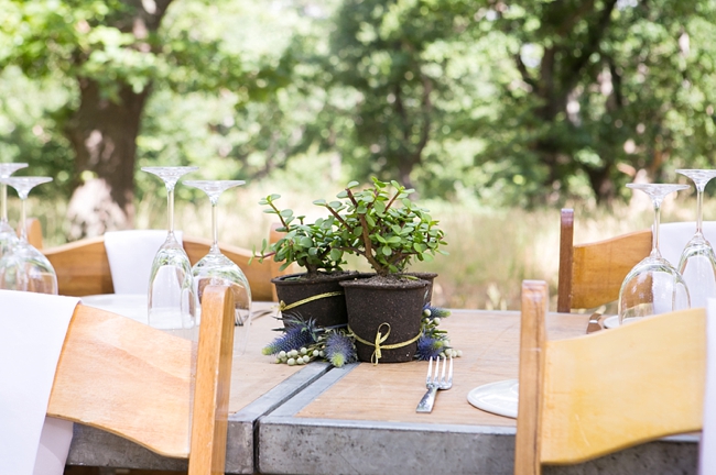 Eco Friendly Wedding Decor:: Outdoor Forest Wedding :: Ruby Jean Photography :: See more on Confetti Daydreams Wedding Blog