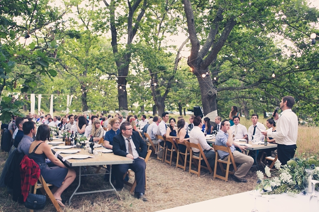 Eco Friendly Wedding Decor:: Outdoor Forest Wedding :: Ruby Jean Photography :: See more on Confetti Daydreams Wedding Blog