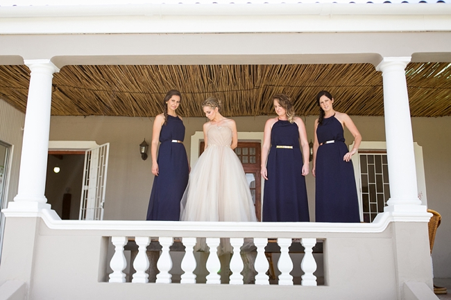 Navy Blue Bridesmaids :: Eco Friendly Outdoor Grabouw Wedding, Cape Town :: Ruby Jean Photography :: See more on Confetti Daydreams Wedding Blog
