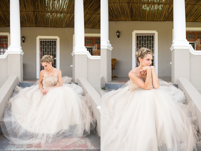 A Naturally Beautiful Bride in Tulle Wedding Dress  :: Eco Friendly Outdoor Grabouw Wedding, Cape Town :: Ruby Jean Photography :: See more on Confetti Daydreams Wedding Blog