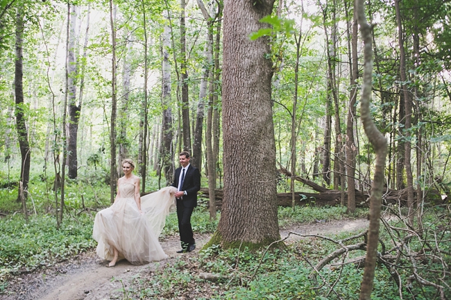 Romantic Couple Portaits  Outdoor Forest Wedding :: Ruby Jean Photography :: See more on Confetti Daydreams Wedding Blog