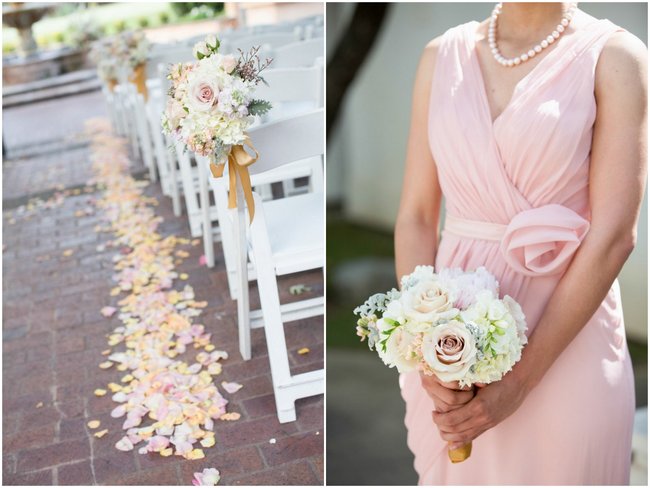 Outdoor San Antonio Wedding Ceremony :: Elegant blush and gold Summer Wedding //  Miranda Laine Photography // ConfettiDaydreams.com Wedding Blog