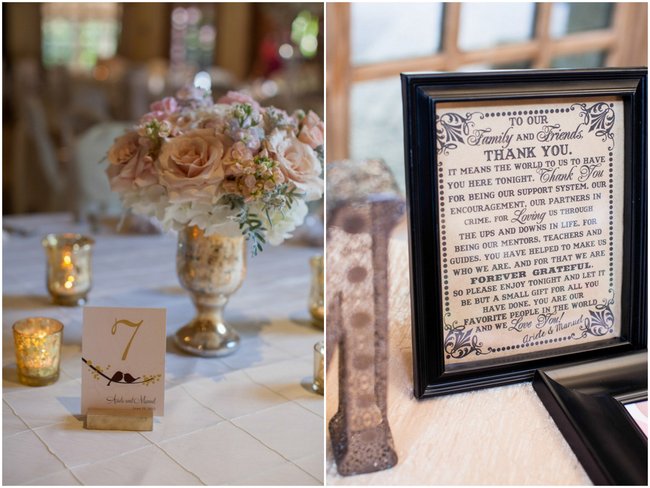 Reception and Table Decor :: Elegant blush and gold Summer Wedding //  Miranda Laine Photography // ConfettiDaydreams.com Wedding Blog