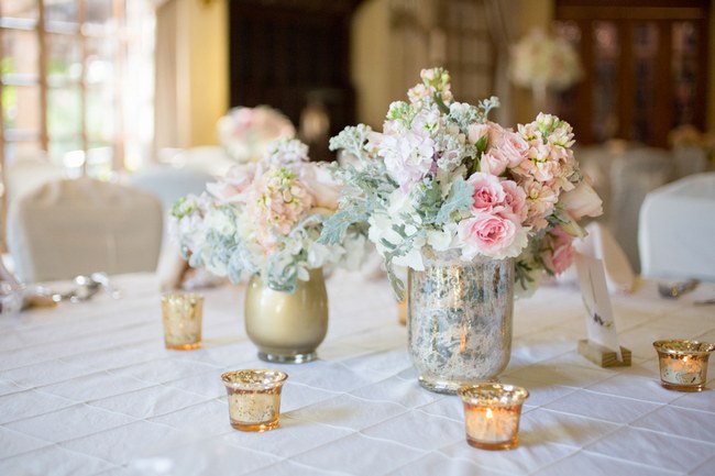 Reception and Table Decor :: Elegant blush and gold Summer Wedding // Miranda Laine Photography // ConfettiDaydreams.com Wedding Blog