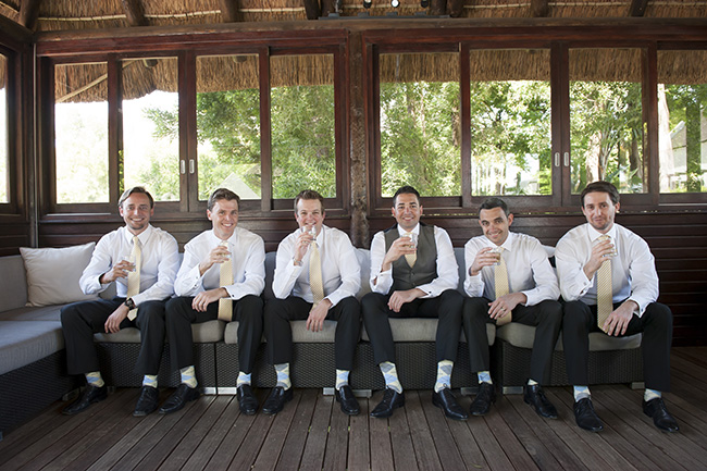 Groomsmen Pale Yellow, White & Coral Winelands Destination Wedding (South Africa) :: Joanne Markland Photography :: ConfettiDaydreams.com Wedding Blog 