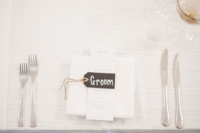 Menu & Chalkboard Details :; Pale Yellow, White & Coral Winelands Destination Wedding (South Africa) :: Joanne Markland Photography :: ConfettiDaydreams.com Wedding Blog 