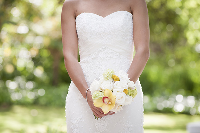 Bouquet Pale Yellow, White & Coral Winelands Destination Wedding (South Africa) :: Joanne Markland Photography :: ConfettiDaydreams.com Wedding Blog 