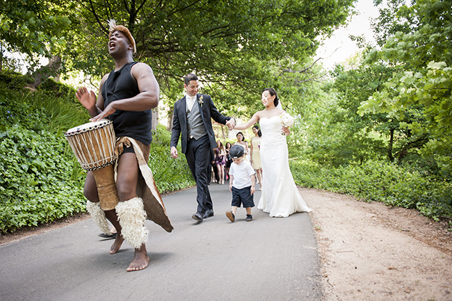 Traditional Zulu Ceremony Music :: Pale Yellow, White & Coral Winelands Destination Wedding (South Africa) :: Joanne Markland Photography :: ConfettiDaydreams.com Wedding Blog 