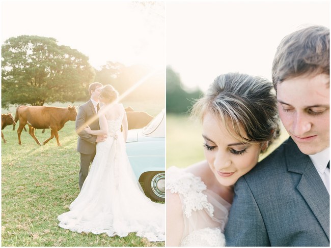  Dreamy Couple Wedding Portraits :: Pretty paper Flower, Rustic Blush Farm Wedding :: South Africa :: Louise Vorster Photography :: Seen on ConfettiDaydreams.com