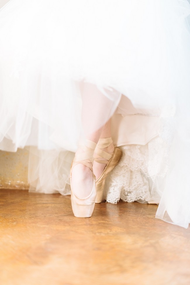 Ballet Shoes ::  :: Pretty paper Flower, Rustic Blush Farm Wedding :: South Africa :: Louise Vorster Photography :: Seen on ConfettiDaydreams.com