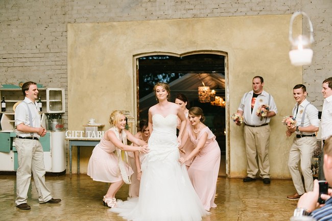 Romantic Blush And Grey Vintage Farm Wedding With 800 Paper