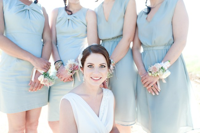 Bridesmaids Dresses :: Pretty Pastel and Powder Blue DIY South African Wedding captured by Nadine Aucamp Photography :: Published on Confetti Daydreams Wedding Blog 