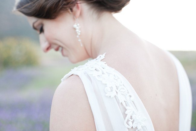 Gorge wedding dress sleeve detailing :: Pretty Pastel and Powder Blue DIY South African Wedding captured by Nadine Aucamp Photography :: Published on Confetti Daydreams Wedding Blog 