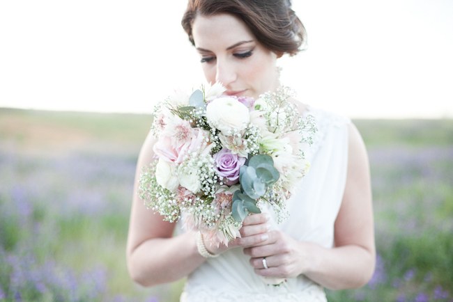 Pastel Bouquet  :: Pretty Pastel and Powder Blue DIY South African Wedding captured by Nadine Aucamp Photography :: Published on Confetti Daydreams Wedding Blog 