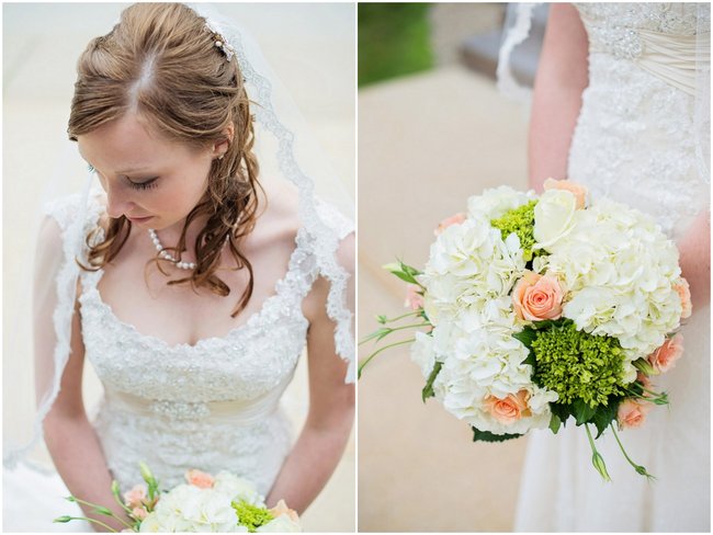 Teal and Peach Wedding by Everlasting Love Photography  via ConfettiDaydreams Wedding Blog